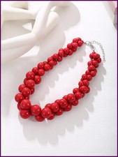 Collar de cuentas de colores variados para mujer, joyería de moda, accesorio de