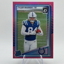2025 Panini Donruss Optic - Rated Rookie Tyler Warren #234 Pink Prizm (RC)