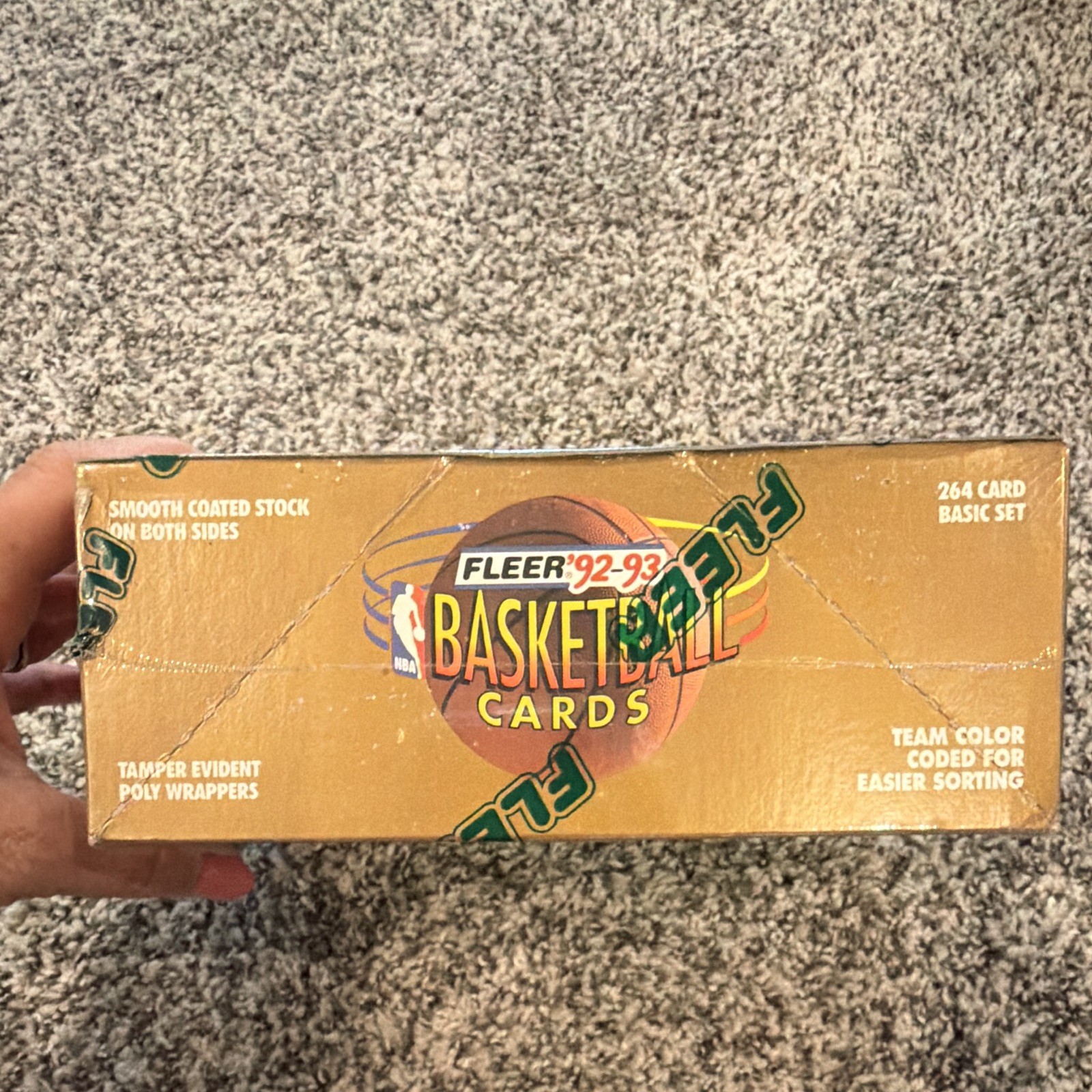 Fleer 1992-93 NBA Basketball Cards Sealed Box 36 Ct 264 Cards Base Set ...