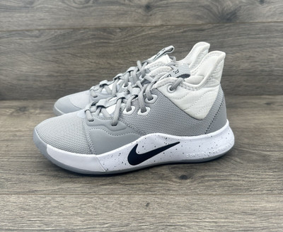 Nike PG 3 Basketball Sneakers Men's Size 4.5 Women's 6 Gray White CN9512