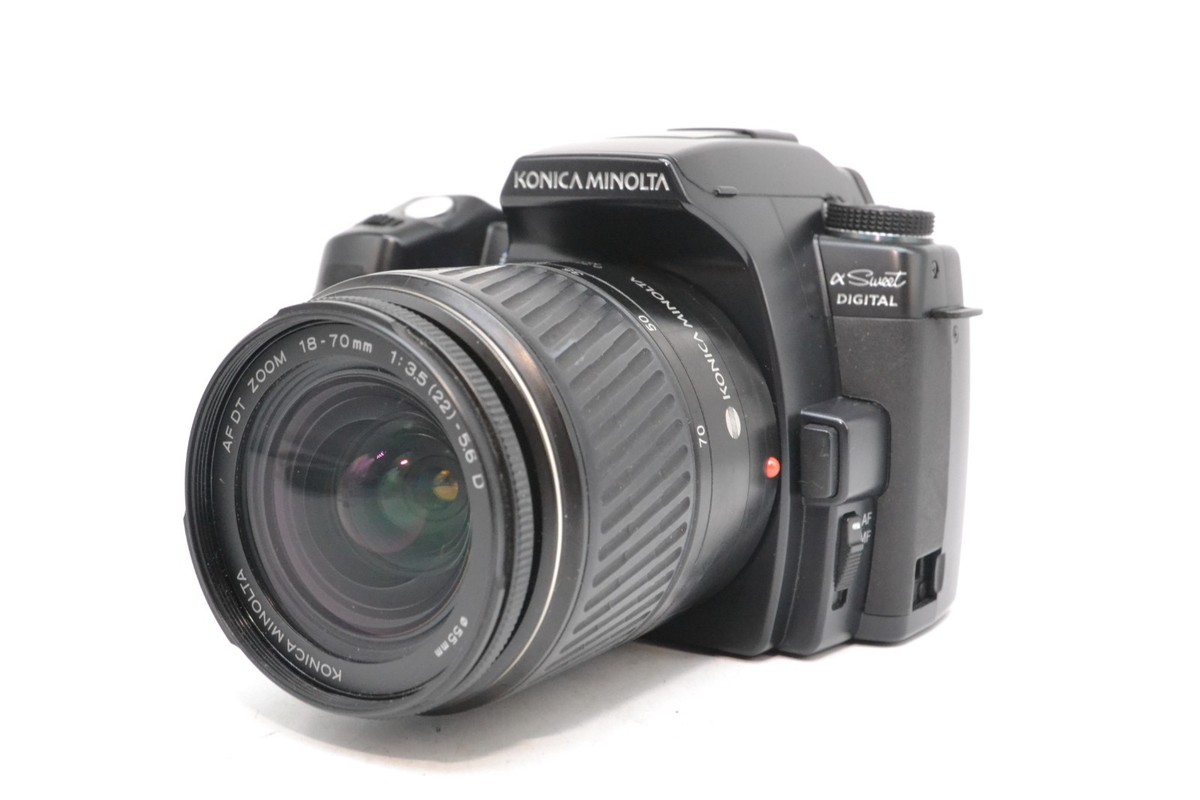 Exc+5 KONICA MINOLTA α Sweet DIGITAL DSLR Camera Black w/ 18-70mm