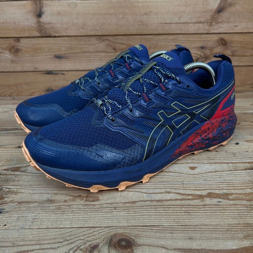 Asics Entrenadores Para Hombres Reino Unido 10.5 Gel Trabuco Terra Azul Trail Running Senderismo Zapatos - Imagen 5 de 13