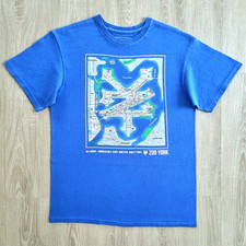 Vintage ZOO YORK Skate Shirt M New York City Map Y2K Skateboard Supreme 5 Boro