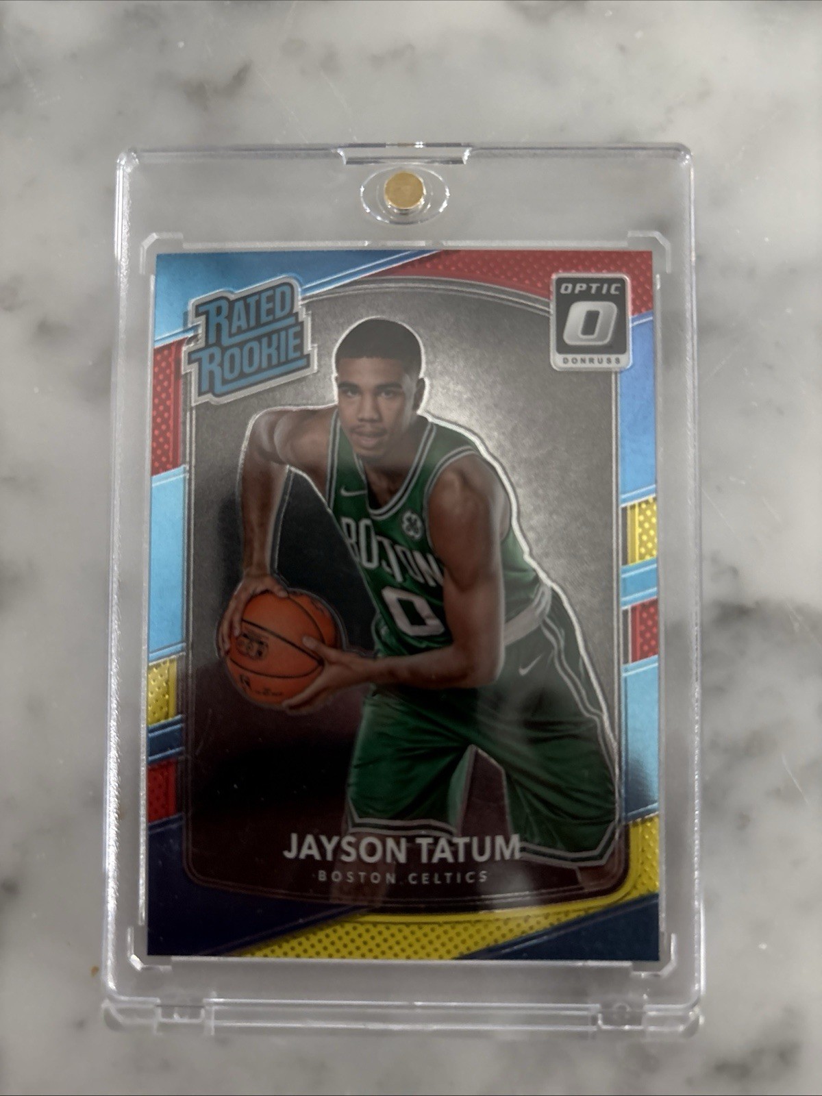 JAYSON TATUM 2017-18 Donruss Optic Rated Rookie Red and Yellow RC Celtics #198