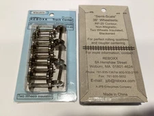 ReBoxx-4 36" HO Semi-scale wheels sets, 0.970" Axle Length, 12/ Pkg, NMRA RP-25