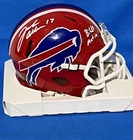 Josh Allen Buffalo Bills 90’s Throwback Mini Helmet signed,inscribed Beckett COA