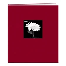 Apple Red 8.5x11 Display Album with 10 Page Protectors and Unlimited Refills