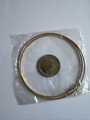 Plain Lightweight Extra Large Hoop Earrings Big Thick Hoops 120mm