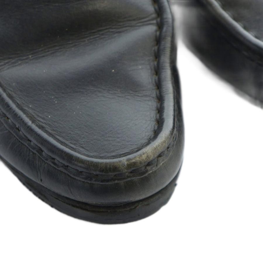 GUCCI Horsebit Leather Loafers Dress Shoes Size:35/JP:22 Black 141113K Authentic thumbnail 8
