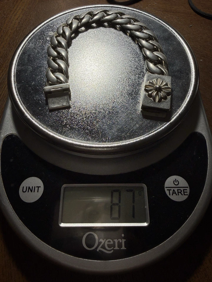 "Pulsera de ley 925 8,5"" 10 mm 87 gramos" Foto 2 de 3