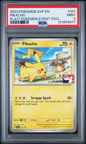2023 POKEMON SVP EN-SV BLACK STAR PROMO #101 PIKACHU PSA 9