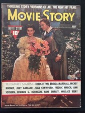 Movie Story Magazine Vintage July 1940 Errol Flynn Brenda Marshall Vivien Leigh
