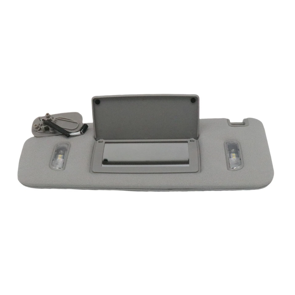Fits Chevrolet Suburban Tahoe 2015-2019 Gray Left Driver Side Sun Visor W/ Light - Imagem 3 de 4