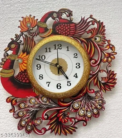 Modern Large Living Room Wall Stylish Wooden Wall Clocks - Image 4 of 4