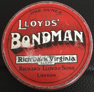 Llyods' Bondman Rich Dark Virginia 1 oz Tabak leere Dose