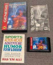1994 Sega Genesis Generations Lost, CIB, Cleaned, Tested, Warner Interactive