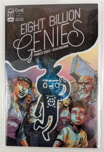 Eight Billion Genies #1 2nd Print Image Comics 2022 NM