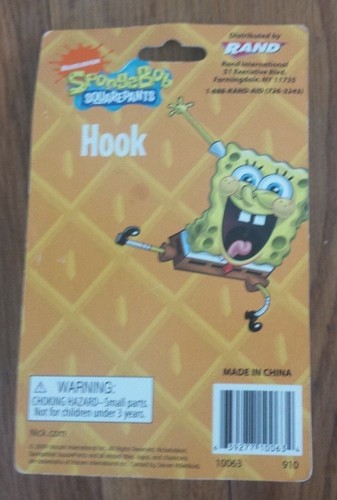2009 Nickelodeon SpongeBob Squarepants Wall Hook - Picture 2 of 2