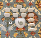 Lot Of 15 Outlet Plug Baby/Child Safety Protectors/Covers + Doorknob/Prong Cover