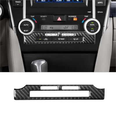 Carbon Fiber Interior Digital Climate Control Cover Trim For Toyota Camry 12-14