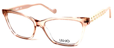 LIU JO LJ2737 662 NOS Pink Biege Crystal/Gold Eyeglasses Frame 54-18-140