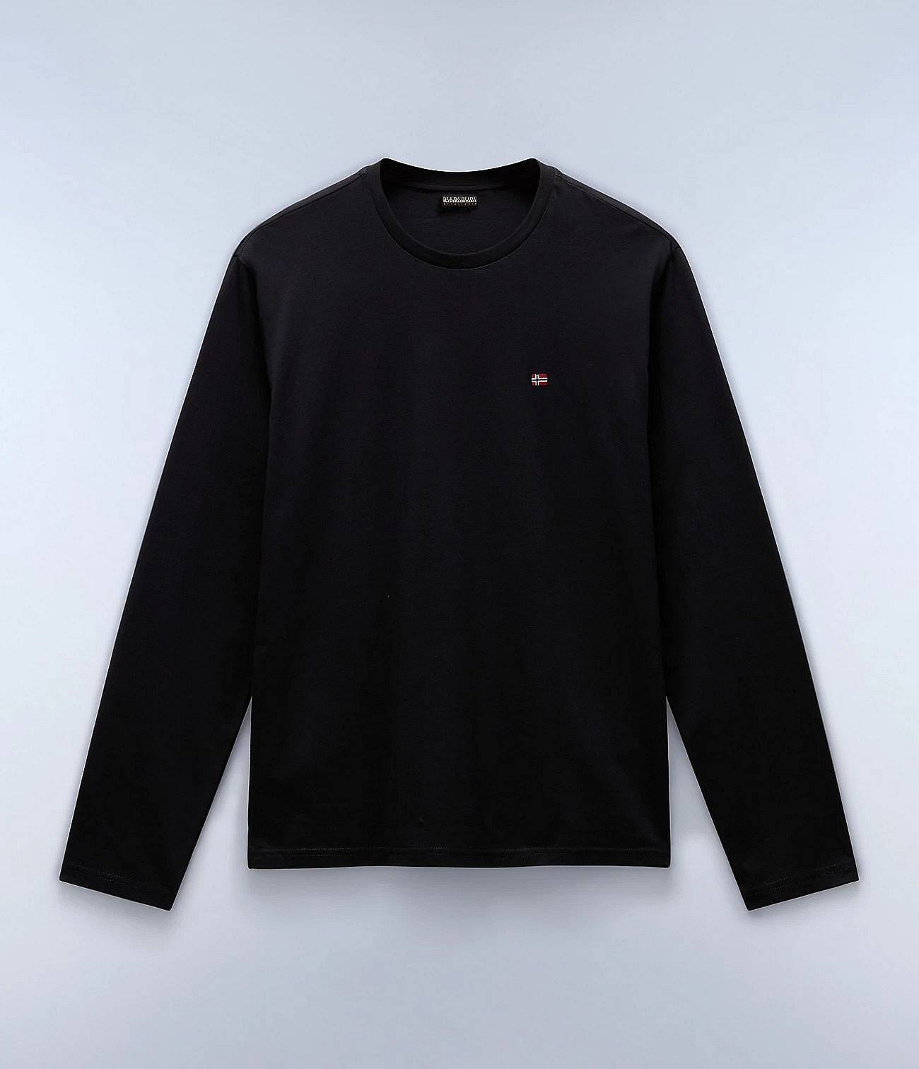 Футболки Napapijri Salis Tee Ls Nero - Taglia и Abbigliamento Uomo