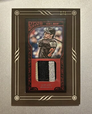 1/1 Christian Yelich 2015 Gypsy Queen Game Worn Patch GMR-CY *Rare*