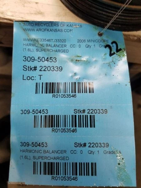 Equilibrador armónico convertible de 1,6 L para 02-08 MINI COOPER 1053546 Foto 4 de 4