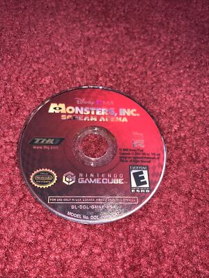 Monsters Inc Scream Arena Nintendo Gamecube Disc ONLY-Clean & TESTED! Vr Good Cd
