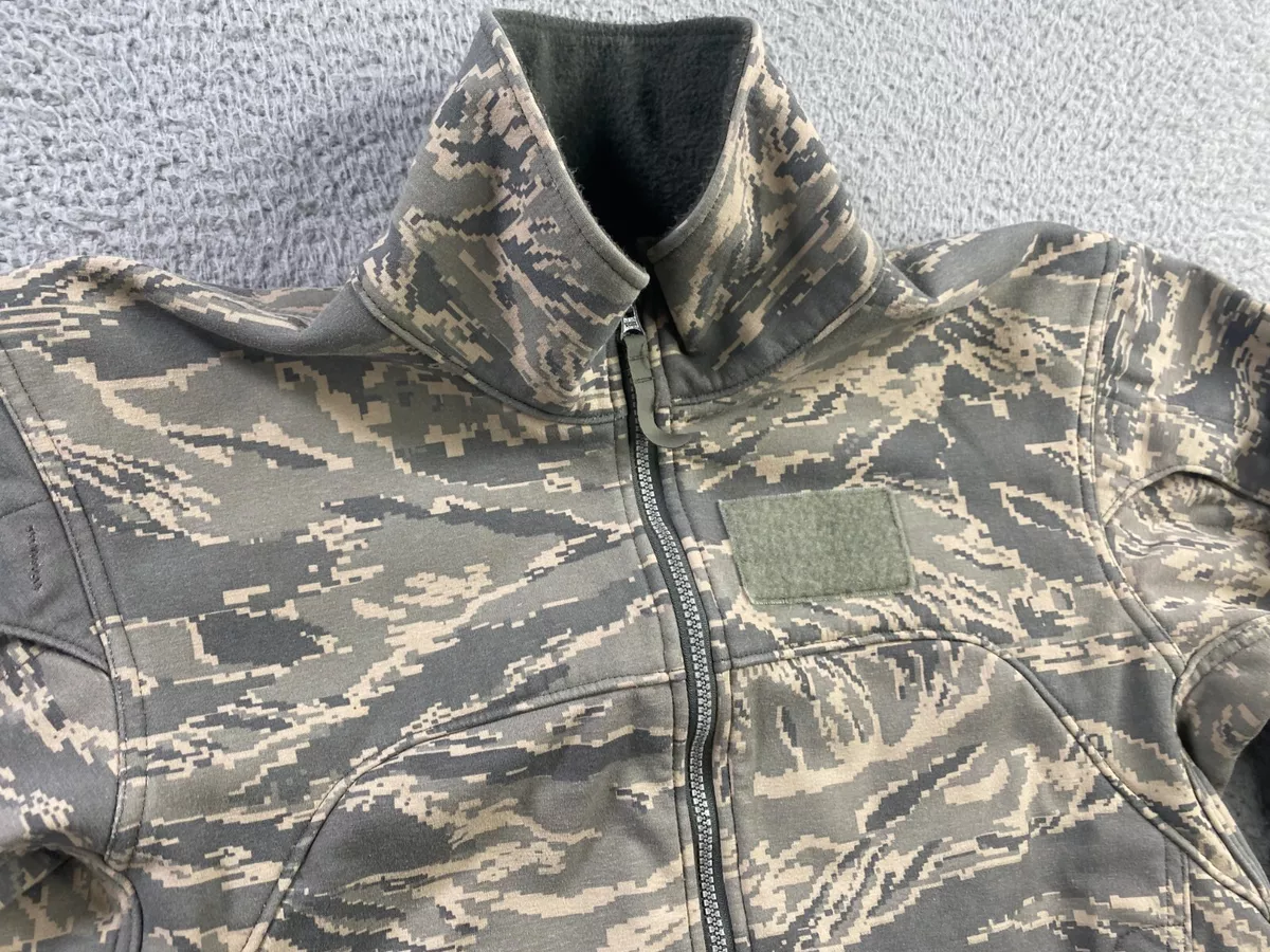 US Air Force Jacket Mens Small Digital Massif Elements Flame