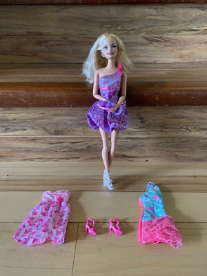 Barbie Fashionista Swappin Styles Doll with Dresses and Accessories | eBay