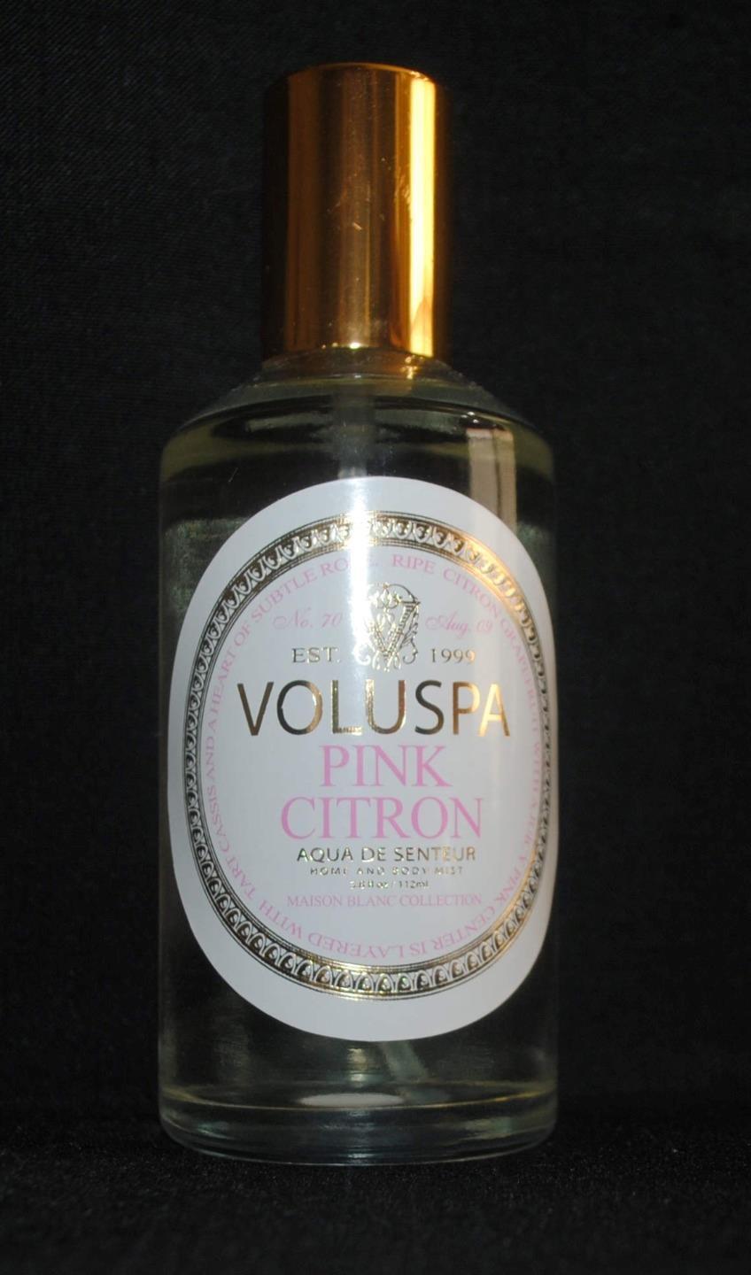 Voluspa Pink Citron Home & Body Mist HTF 3.8 fl oz Spray Bottle 112ml Grapefruit eBay
