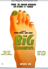 The Big Lebowski Original Film Cinema Movie Promo 1998 Full Page Print Ad