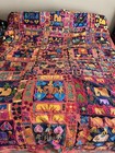 Indian Appliquéd Handmade Blanket Elephants