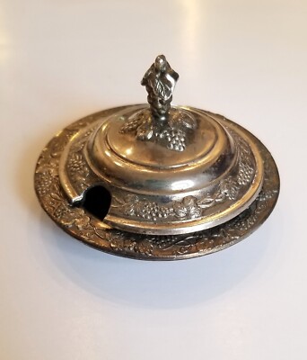 Silver Plated Vintage Salt Cellar Salt Box Condiment