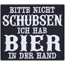 Festival Aufnäher Hab Bier in der Hand! Aufb...