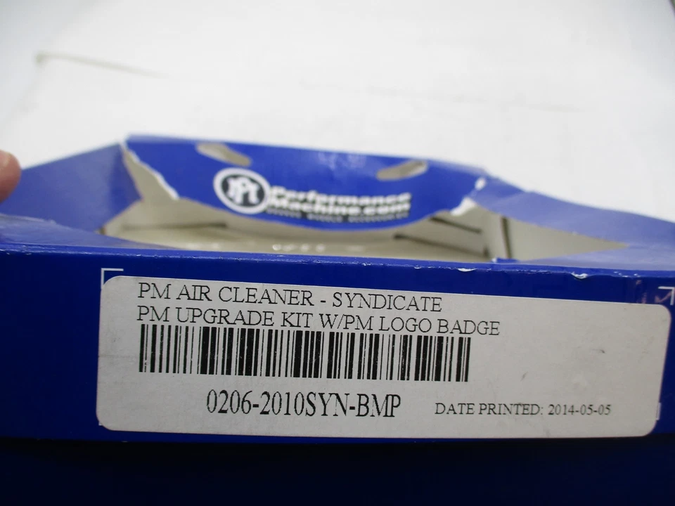 Harley Performance Machine Air Cleaner Trim w/ Logo Badge 0206-2010SYN-BMP - Image 3 of 3
