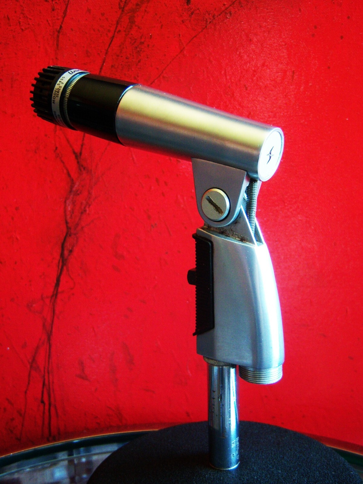Vintage 1970's Shure 545S dynamic cardioid microphone w stand SM57 prop display - Picture 7 of 12