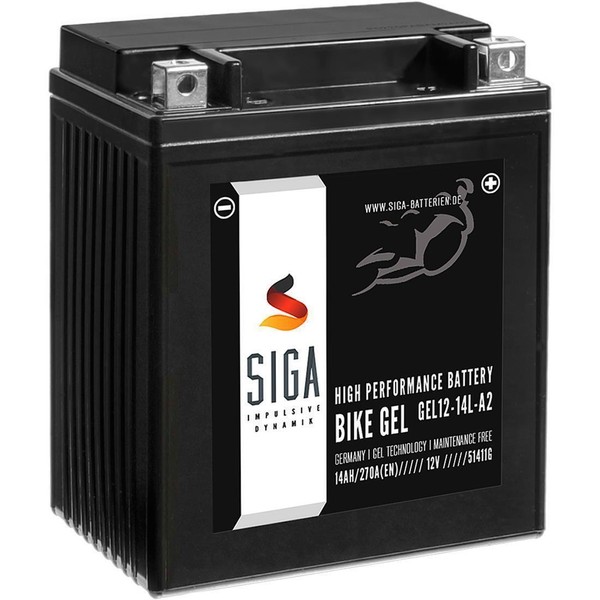 Bike GEL Motorrad Batterie YB14L-A2 14Ah 12V 270A Motorradbatterie GEL12-14L-A2-image