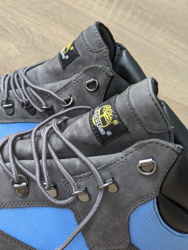 Timberland 6" Field Boots Herren Größe 11 Wasserdicht Nubuk Grau Blau A5PWC A7846 - Bild 17 von 24