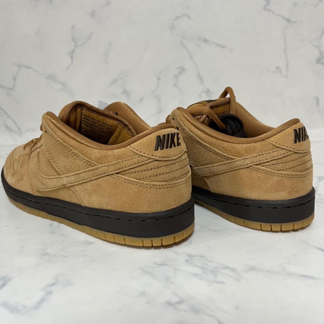 靴 NIKE SB DUNK LOW PRO BQ6817-204 BQ6817-204 Nike SB Dunk Low Pro Wheat Baroque Brown Gum