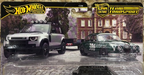 2025 Hot Wheels Team Transport # 74 Jaguar MK1 , 2023 Land Rover Defender 110 - Picture 2 of 5