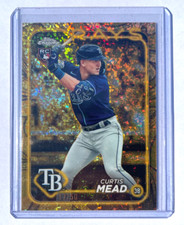 2024 Topps Chrome Gilded Curtis Mead #140 | Gold Mini Diamond Refractor RC /50