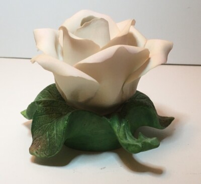 VINTAGE AVON BISQUE CREAM PINK ROSE