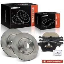 A-Premium 6x Disc Brake Rotor & Brake Pads Front for Jaguar F-Type 2018-2021 XF