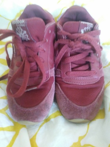 Burgundy Suede Lace Up Sneakers | eBay