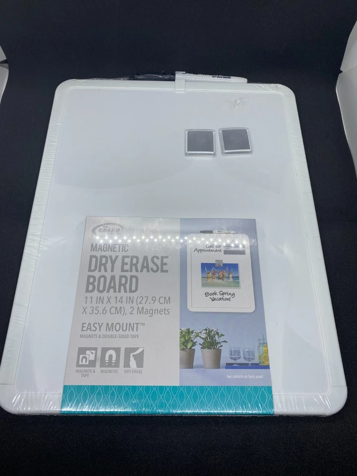 2x Dry Erase Board The Board Dudes Magnetic Dry Erase Easy Mount 11" x 14'' NEW - Image 3 of 4