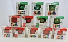 Lot of 12 Frankford Hot Chocolate Color Bombs Red and Green 1.23 oz Ea BB:  6/26