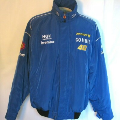 YAMAHA Men's XXL Jacket Moto GP VR46 Embroidered Racing Zip