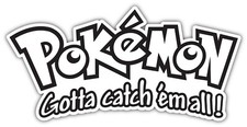 Pokemon Cartoon Slogan Sticker Bumper Decal - ''SIZES''